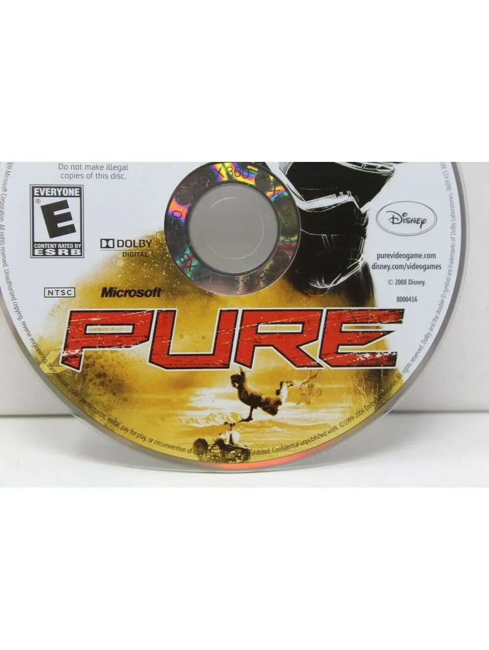 Pure (Microsoft Xbox 360, 2008) Disney Video Game Disc & Case Included